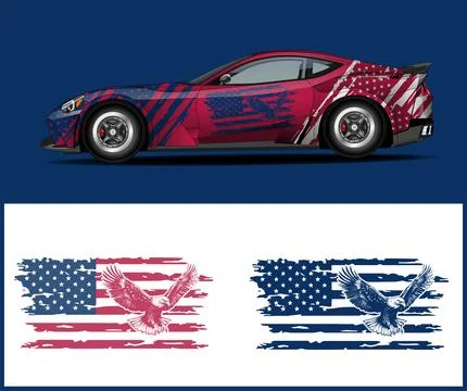 American Eagle American Flag or Eagle With American Flag Stock Illustration