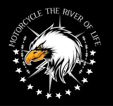 American eagle logo design Stock Illustration