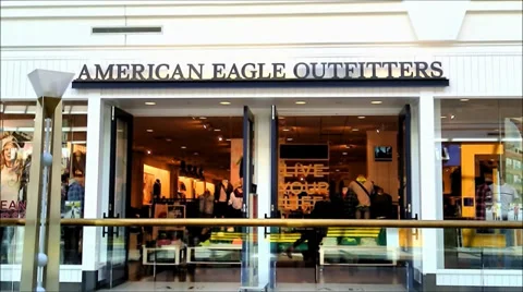 American Eagle Outfitters storefront Stock Footage 36036286