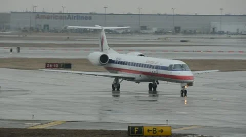 American Eagle regional flight Stock Footage 10806782