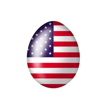 American egg Illustrazione stock