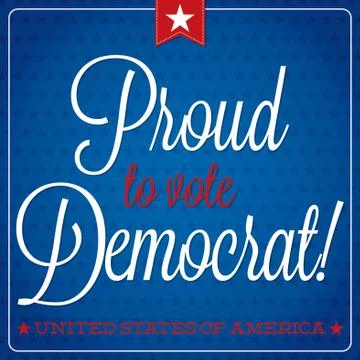 American election typographic card in vector format. Stock Illustration