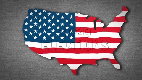 American Elections Title After Effects stock