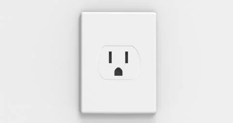 American Electric Socket Illustrazione stock