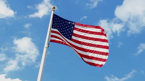 American flag 01 Vídeos de archivo 26877533