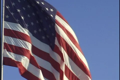 American Flag 1 Stock Footage 296771