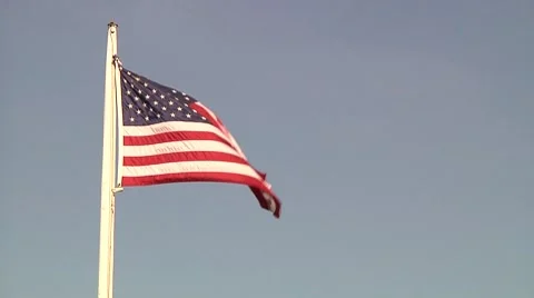 American Flag 1 Stock Footage 8557624
