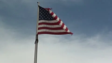 American flag 1 Stock Footage 11318372