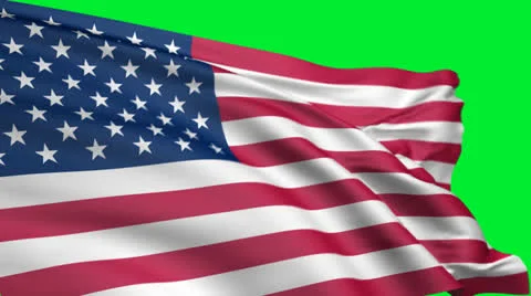 American Flag 1 Stock Footage 25057953