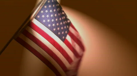 American Flag 1a Stock Footage
