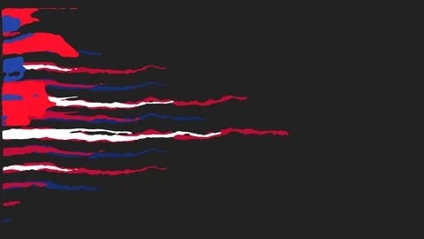 American flag 2D animation Stock Footage 107435535