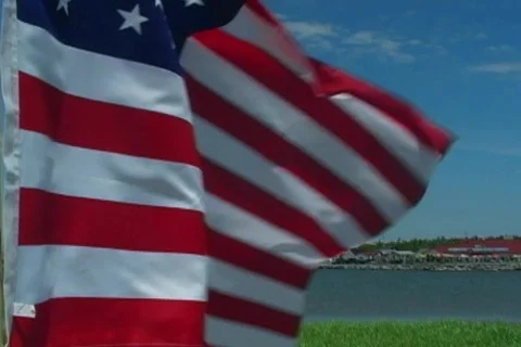 American Flag 3 Video stock 136913