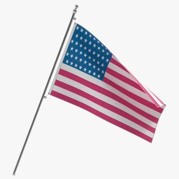 American Flag 3D Model 3D Model