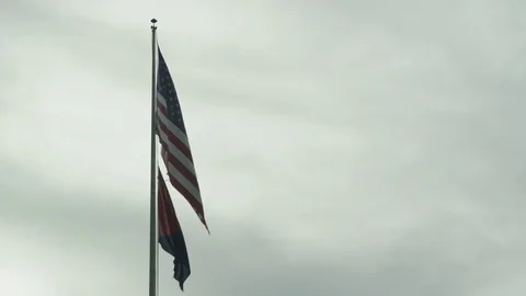 American Flag - 4K Stock Footage 79905132