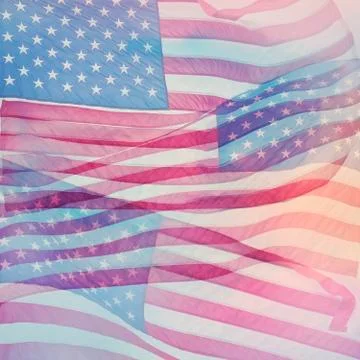 American flag abstract  background Stock Photos