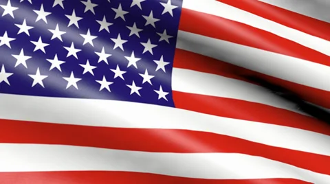 American flag, animation Stock Footage 39929672