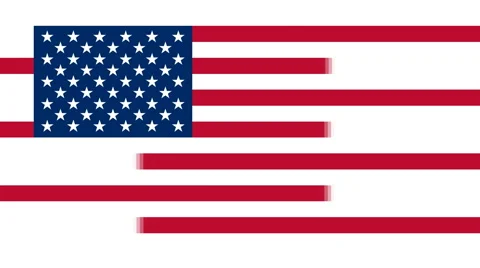 American flag appearance Video stock 63111402