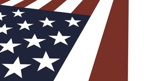 American flag background flat stock vector Stock Illustration