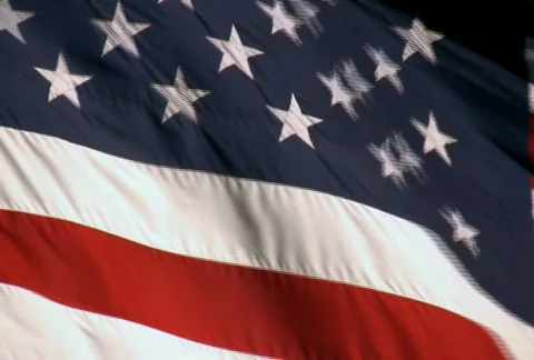 American Flag Background Stock Footage 72551