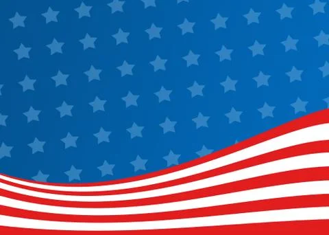 American flag background Illustrazione stock