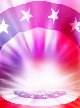 American flag background Stock Illustration