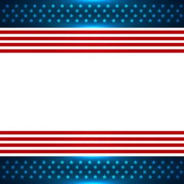 American flag background Stock Illustration