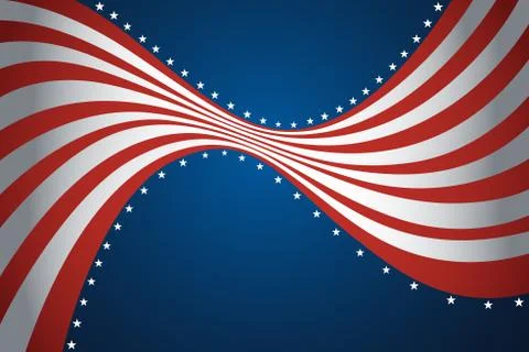 American flag background Illustrazione stock