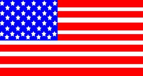 American flag background Stock Illustration