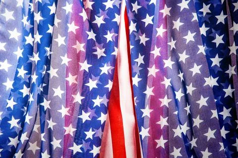 American flag background Stock Photos