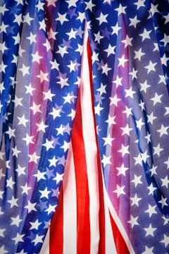 American flag background Stock Photos