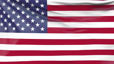 American flag background. USA flag. 3d United States American Flag Slow Motion Stock Footage 156563197
