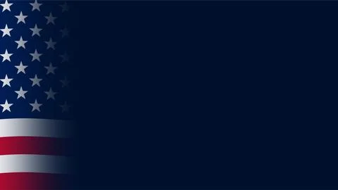 American flag border on dark blue background for Patriot Day memorial. Stock Illustration