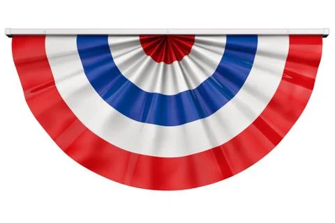American flag bunting Stock Illustration