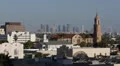 American Flag, Church, Los Angeles Skyline, Aerial View Hollywood, Roof Antenna HD Footage