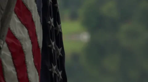 American Flag | Close Up Stock Footage 34278101