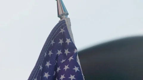 American Flag Close Up Stock Footage 88677027