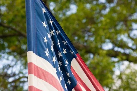 American flag close up Stock Photos