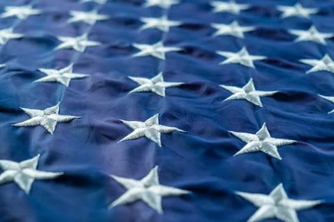 American flag close up Stock Photos