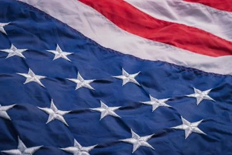 American flag close up Stock Photos