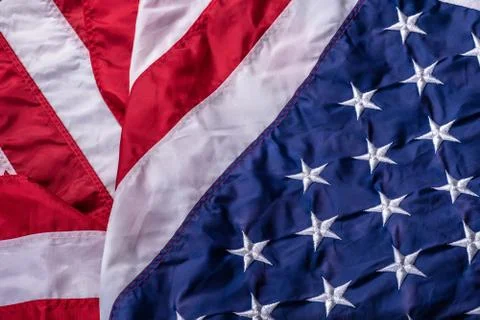 American flag close up Foto stock