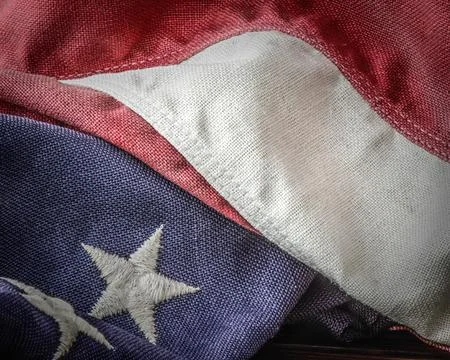 American flag close-up Stock Photos