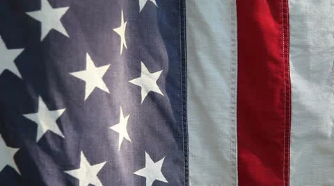 American flag closeup Stock Footage 24674306