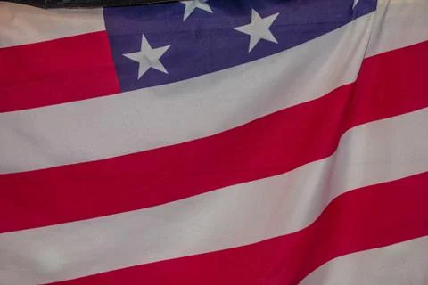 American Flag closeup Stock Photos