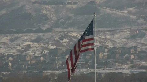 American Flag CR Stock Footage 320782