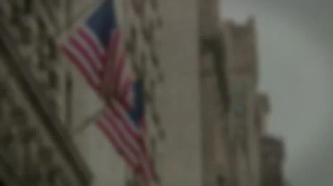 American Flag 'D' (Dark) - Motion Background Stock Footage 10708753