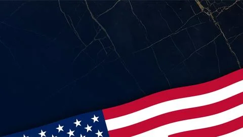 American flag on dark blue background for Patriot Day memorial banner with .. Stock Illustration