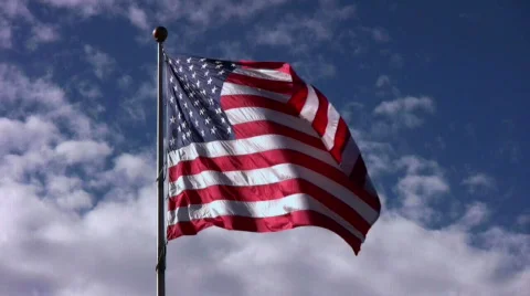 American Flag Defying the Wind 動画素材 559814