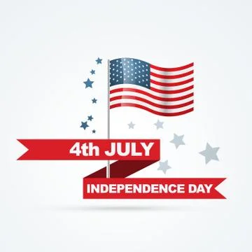 American flag design Stock Illustration