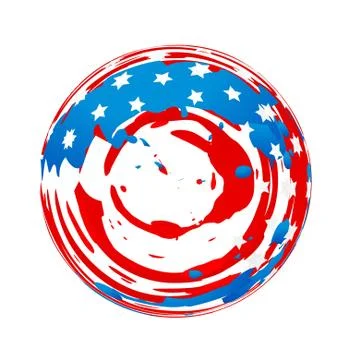 American flag design Stock Illustration