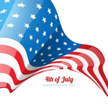 American flag design Illustrazione stock